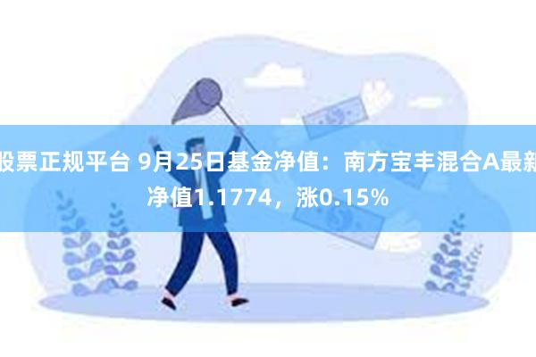 股票正规平台 9月25日基金净值：南方宝丰混合A最新净值1.1774，涨0.15%