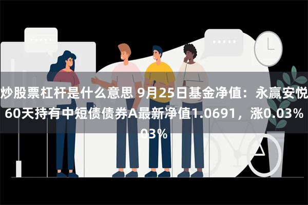 炒股票杠杆是什么意思 9月25日基金净值：永赢安悦60天持有中短债债券A最新净值1.0691，涨0.03%