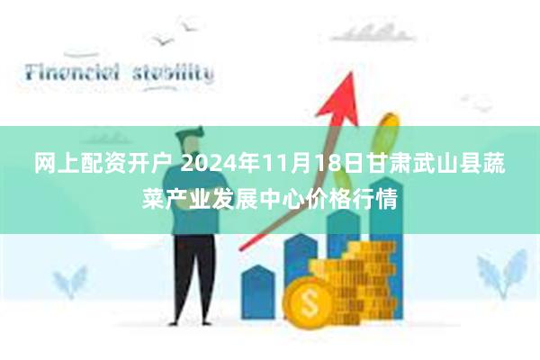 网上配资开户 2024年11月18日甘肃武山县蔬菜产业发展中心价格行情